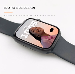 Mocolo 3D Full Glue Glass rūdīta stikla ekrāna aizsargs Apple Watch Series 7 / 8, 45 mm