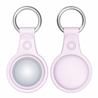 Dux Ducis 4 gab. komplekts silikona elastīgs vāks ar atslēgu piekariņu Apple AirTag (melns / zaļš / rozā / zils)