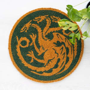 Game of Thrones House of the Dragon apaļš durvju paklājs, diametrs 50 cm