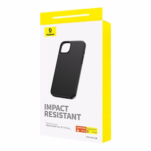 Чехол для iPhone 15 Plus Baseus Fauxther Series (Чёрный)
