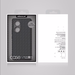 Nillkin Textured viedtālruņa apvalks izturīgs pastiprināts apvalks ar gēla rāmi un neilona aizmuguri Honor 50 Pro melns