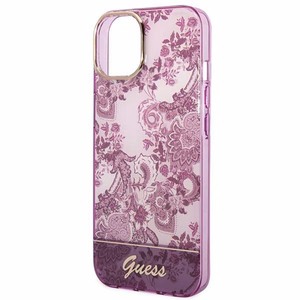 Guess GUHCP14MHGPLHF iPhone 14 Plus 6.7 "fuksija/fuksija cietais apvalks Porcelain Collection