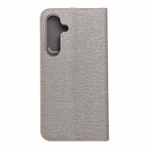 LUNA Book Gold viedtālruņa apvalks SAMSUNG S25 sudrabains
