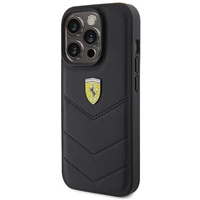 Ferrari dygsnots metāla logotipa apvalks iPhone 15 Pro – melns