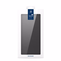 Dux Ducis Skin Pro viedtālruņa apvalks Samsung Galaxy S25 Edge ar vāku un karšu nodalījumu - melns