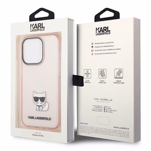 Karl Lagerfeld Choupette Body maciņš iPhone 14 Pro Max rozā