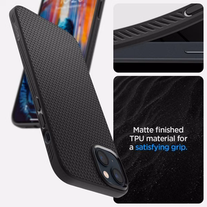 Spigen Liquid Air vāciņš iPhone 14 – matēts melns