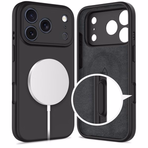 Tech-Protect Silicone magnētiskais viedtālruņa apvalks iPhone 17 Pro - melns