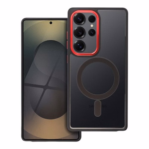 Telefona maciņš „Color Edge Mag Cover“ Samsung S942 S26 melns / sarkans