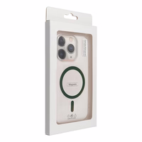 Drop Glue Krāsains Gredzens Magnētiskais Viedtālruņa apvalks saderīgs ar MagSafe SAMSUNG A56 tumši zaļa