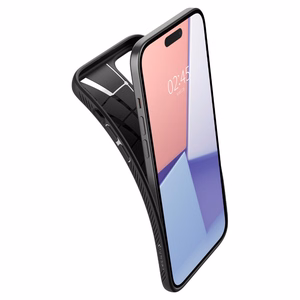Spigen Liquid Air viedtālruņa apvalks iPhone 15 Plus - matēts melns