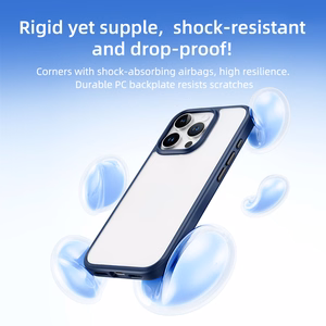 Rock Guard Series viedtālruņa apvalks Iphone 16 Pro Max caurspīdīgs-pelēks