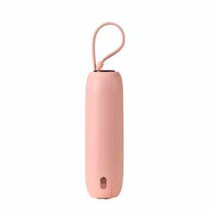 Portatīvais lādētājs Joyroom JR-L012 rozā 10000mAh (PD 22.5W) + iebūvēti Type-C / Lightning kabeļi