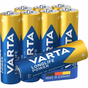 Щелочная батарейка VARTA R6 (AA) Longlife Power 8 шт.