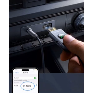 Adapteris Joyroom JR-CB6 pelēks (Ievade: Bluetooth 5.3 / Izvade: AUX)