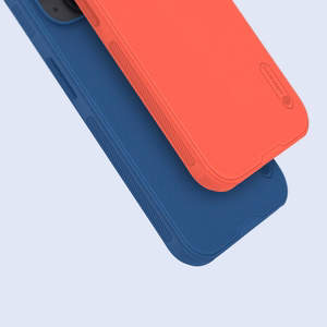 Nillkin Super Frosted Shield Pro pastiprināts apvalks iPhone 15 Plus - zils