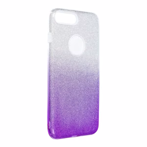 Spīdīgs viedtālruņa apvalks IPHONE 7 Plus / 8 Plus caurspīdīgs violets