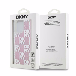 DKNY DKHCP15XLCPEPP iPhone 15 Pro Max6.7" rozā maciņš Liquid Glitter Multilogo