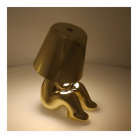 Galda lampa pie gultas GOLD MAN Art Deco sēdoša (versija 4) MLTL