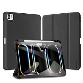 Dux Ducis Domo viedtālruņa apvalks ar atloku un viedo miega režīmu iPad Pro 11" 2024 - melns