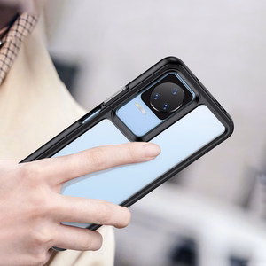 Чехол Outer Space для Xiaomi Poco F4 5G с гибкой рамкой синий