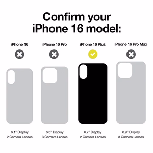 Incase Slim Case vāciņš ar MagSafe iPhone 16 Plus tālrunim, caurspīdīgs melnā krāsā
