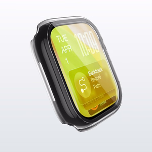 AmazingThing Radix Glass Screen Protector with Case for Apple Watch Series 11 46mm - Clear