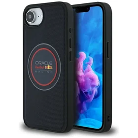 Viedtālruņa apvalks RED BULL ar tīklojuma logotipu un sarkano gredzenu Magnētiskais MagSafe Iphone 16e tumši zils