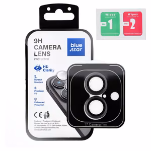 Защита объектива камеры BLUE STAR Easy Install IPHONE 17, черная