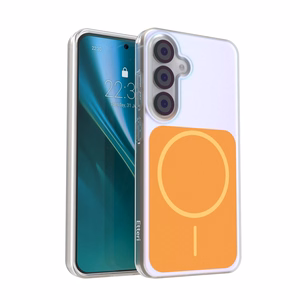 Etteri Hidden Pearl case for Samsung Galaxy S25 orange