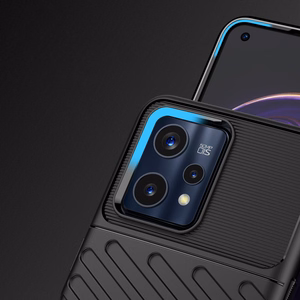Thunder Case гибкий бронированный чехол для Realme 9 Pro+ (9 Pro Plus) чёрный