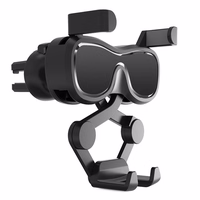 Gravity viedtālruņa automašīnas turētājs ventilācijas režģim ar gaisa atsvaidzinātāju, melns (YC06)