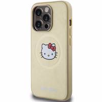 Hello Kitty ādas Kitty Head magnētiskais viedtālruņa apvalks iPhone 13 Pro / 13 - zelta
