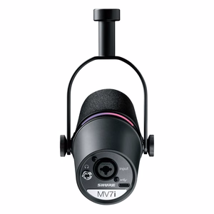 Shure MV7i – viedais mikrofons ar iebūvētu audio saskarni