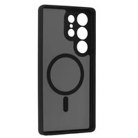 Pilnīgs matēts Mag vāks viedtālrunim Samsung Galaxy S25 Ultra - melns