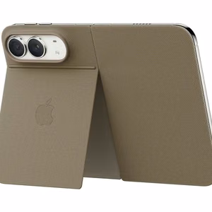 MKR64ZM/A atverams vāciņš iPhone Duo ar statīvu, pelēkbrūns
