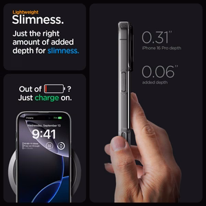 Spigen Liquid Crystal Mag Magnētiskais viedtālruņa apvalks iPhone 16 Pro - caurspīdīgs