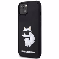 Karl Lagerfeld KLHCP14M3DRKHNK iPhone 14 Plus 6.7" melns/melns hardcase Rubber Choupette 3D