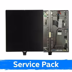 LCD displejs saderīgs ar Samsung F966 Z Fold7 (iekšējais) ar rāmi / Silver Shadow / (Service Pack)