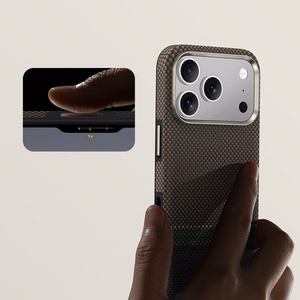 Benks magnētiskais Armor Pro Prestige Kevlar 600D viedtālruņa apvalks (Y069) Iphone 17 Pro (ar kameras vadības pogu)