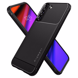 Spigen Rugged Armor viedtālruņa apvalks Samsung Galaxy S22 - Matēts melns