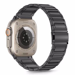 Siksniņa TECH-PROTECT STAINLESS CLASSIC APPLE WATCH 6 / 7 / 8 / 9 / 10 / SE / ULTRA 1 / 2 (44 / 45 / 46 / 49 MM) melns