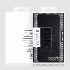 Nillkin Qin vāciņš Xiaomi Redmi Note 11 Pro+ (Ķīna) / Redmi Note 11 Pro (Ķīna) / Mi11i HyperCharge kameras aizsargs vāciņš atverams vāciņš melns