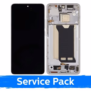 Ar Xiaomi Poco F7 Pro 5G saderīgs LCD displejs ar rāmi / sudraba krāsā / (servisa komplekts)