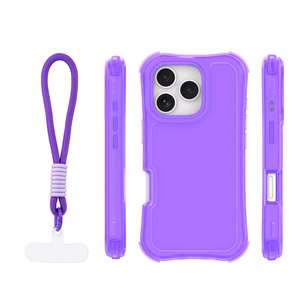 Safepop maciņš ar siksniņu priekš iPhone 16 Pro Max 6,9" violets