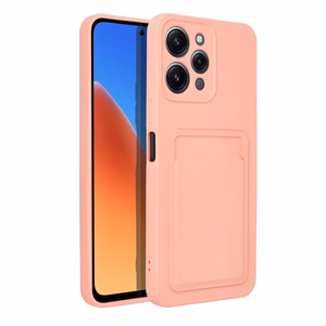 Karteņu viedtālruņa apvalks XIAOMI Redmi 12 4G rozā