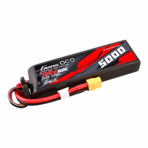 Gens ace G-Tech 5000 mAh 7,4 V 60C 2S1P Lipo akumulators ar korpusu no PC materiāla un XT60 savienotāju