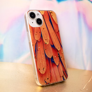 Gold Glam viedtālruņa apvalks Samsung Galaxy A34 5G oranža