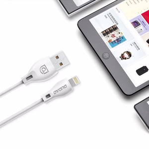 Dudao L4M USB-A - MicroUSB 2.4 A Kabelis 1m - Balts