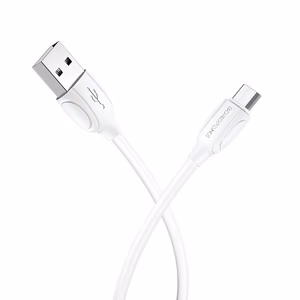 USB kabelis Borofone BX19 USB-A uz MicroUSB 1,0 m, balts